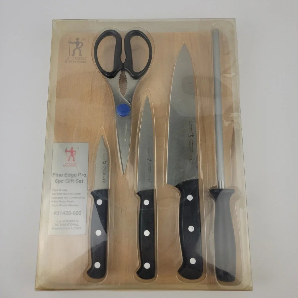 J.A. Henckels International Fine Edge Pro 6pc Gift Set 31420-000 Stainless Steel